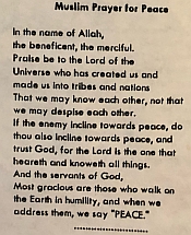 Muslim Prayer for Peace