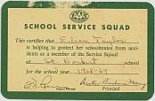 AAA Service Squad Card, 1968 - 69