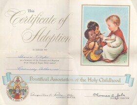 adoption certificate