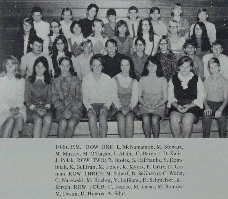 Sophomores in 1969, afternoon class