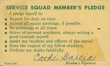 Service Squad Card - Back