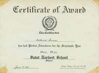 attendence award