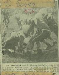 newsclipping of the football team