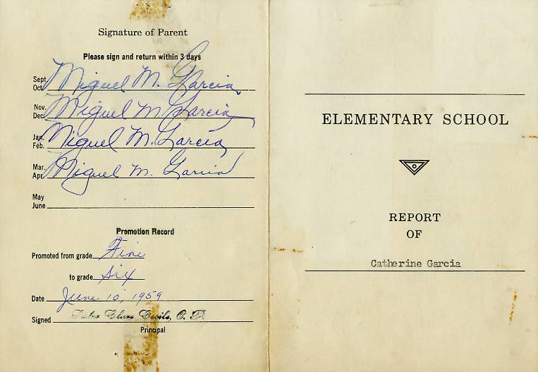 1959 Report Card